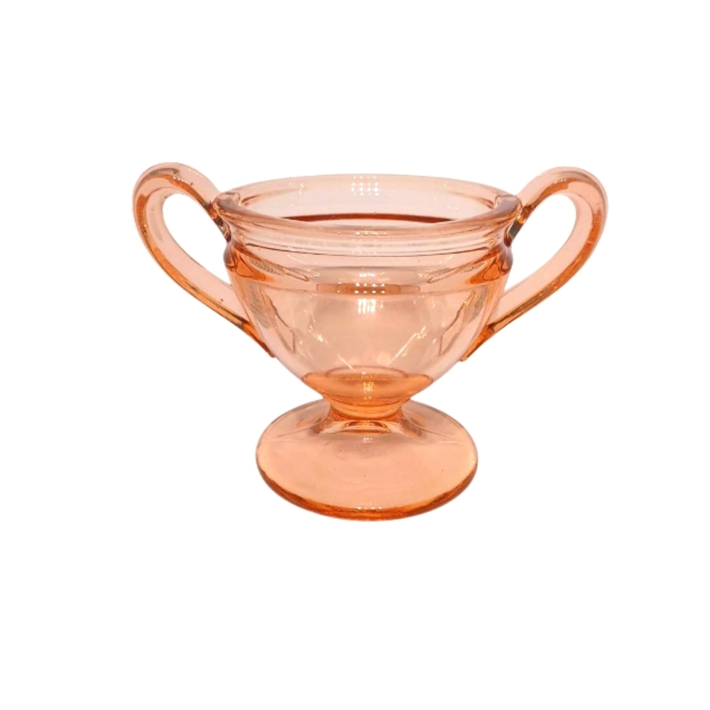 Pink Depression Glass Sugar Bowl/Small Open Vase